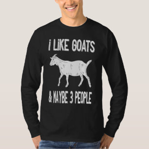 Camiseta Eu Gosto De Caprinos Talvez 3 Pessoas