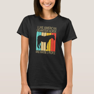 Camiseta Eu gosto de cavalo quarto de milha americano e tal