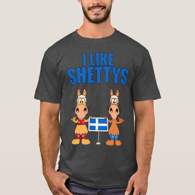 Camiseta Eu Gosto De Cavalos De Shettytis Pferde Reiten Pfe (Frente)