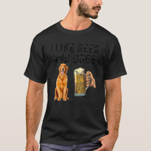 Camiseta Eu Gosto De Cerveja Bebendo E Cachorros Que O Retr