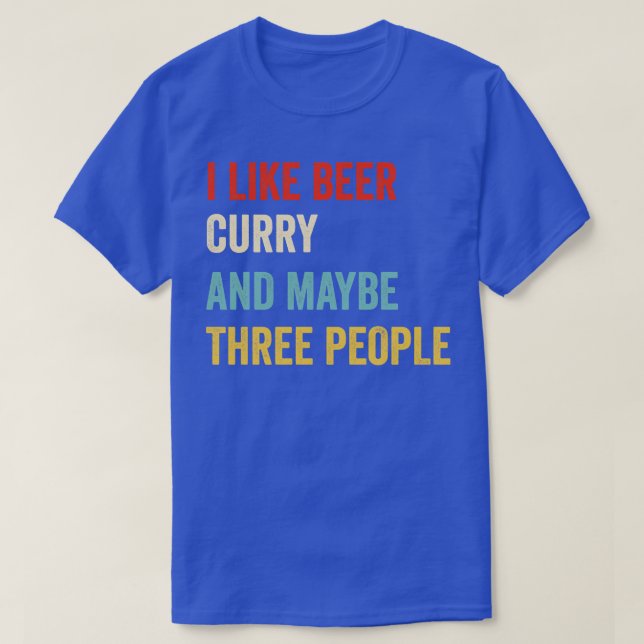 Camiseta Eu Gosto De Cerveja Curry (Frente do Design)