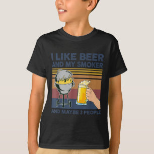 Camiseta Eu Gosto De Cerveja E Meu Fumante E Talvez 3 Pesso