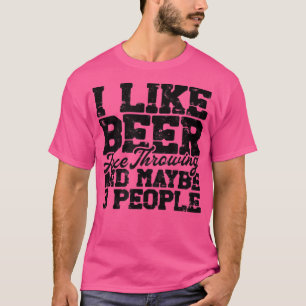 Camiseta Eu gosto de cerveja e talvez três pessoas Ae Thor