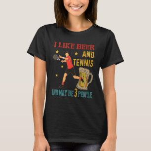 Camiseta Eu Gosto De Cerveja E Tênis E Talvez 3 Bebidas Pes