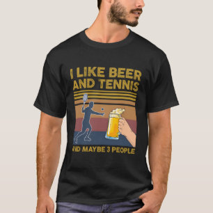 Camiseta Eu Gosto De Cerveja E Tênis E Talvez 3 Pessoas Eng