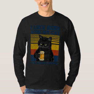 Camiseta Eu Gosto De Cerveja Meu Gato E Talvez 3 Pessoas En