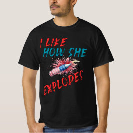 Camiseta Eu Gosto De Como Ela Explora 4 De Julho
