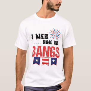 Camiseta Eu Gosto De Como Ele Bata Fogos De Artifício Em 4 