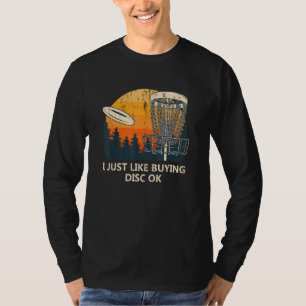 Camiseta Eu Gosto De Comprar Disco Ok, Disco Golf Humor Gol