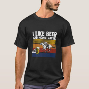 Camiseta Eu Gosto De Corrida De Cavalo E Roupa De Corrida D