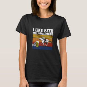 Camiseta Eu Gosto De Corrida De Cavalos E Roupas De Corrida