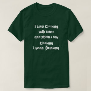 Camiseta Eu gosto de cozinhar com cerveja