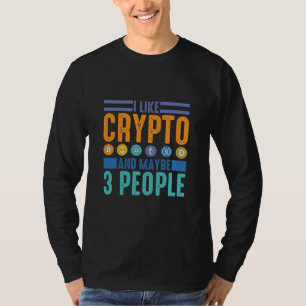 Camiseta Eu gosto de Crypto e talvez três Pessoas, Crypto L