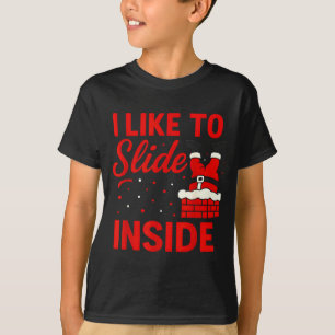 Camiseta Eu Gosto de Deslizar Dentro de Camisolas de Natal