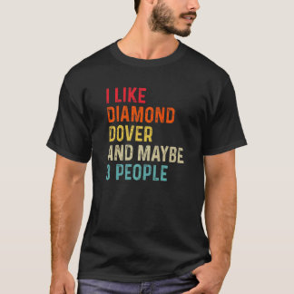 Camiseta Eu Gosto De Diamond Dover E Talvez 3 Pessoas Retro
