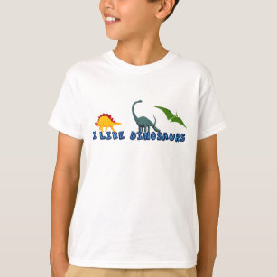 Camiseta Eu Gosto De Dinossauros Cute Dino Lover Kids