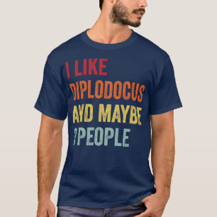 Camiseta Eu Gosto De Diplodocus Talvez 3 Pessoas