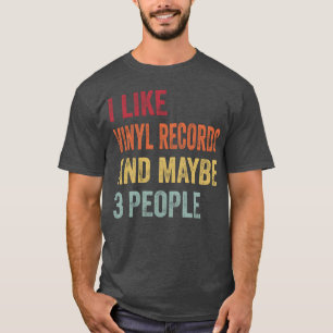 Camiseta Eu Gosto de Discos de Vinil e Talvez 3 Pessoas Pre