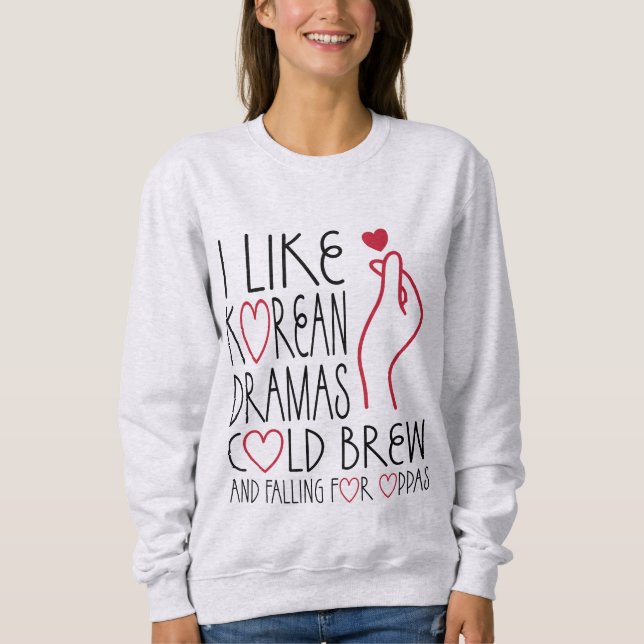 Camiseta Eu Gosto De Dramas Coreanos De Breu Frio (Frente)