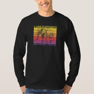 Camiseta Eu Gosto De Elefantes E Talvez De 3 Elefantes Pess