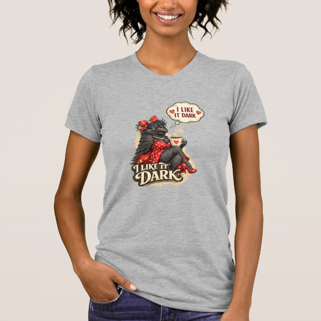 CAMISETA EU GOSTO DE ESCURO (Frente)