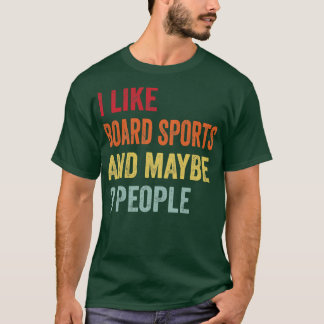 Camiseta Eu Gosto De Esporte De Conselho Talvez Três Pessoa