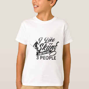 Camiseta Eu Gosto De Esqui E Talvez 3 Pessoas Esquiam Esqui