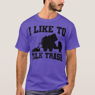 Camiseta Eu Gosto De Falar De Saneamento De Caminhões De Li