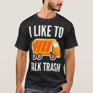 Camiseta Eu Gosto De Falar De Saneamento De Caminhões De Li