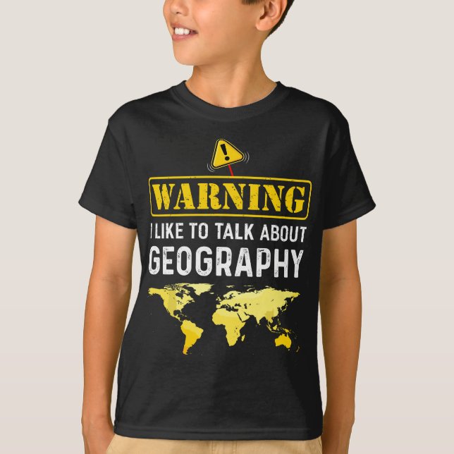 Camiseta Eu Gosto De Falar Sobre Geógrafo Engraçado Pela Ge (Frente)