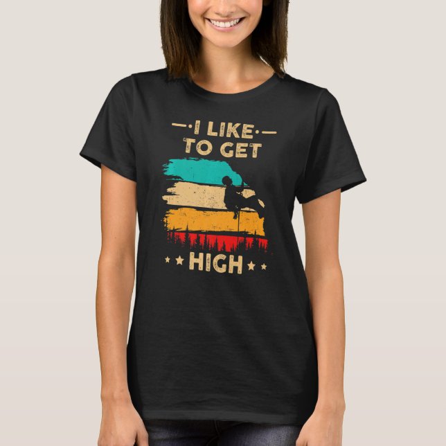 Camiseta Eu Gosto De Fazer Boulderin De Clima De Alta Escal (Frente)