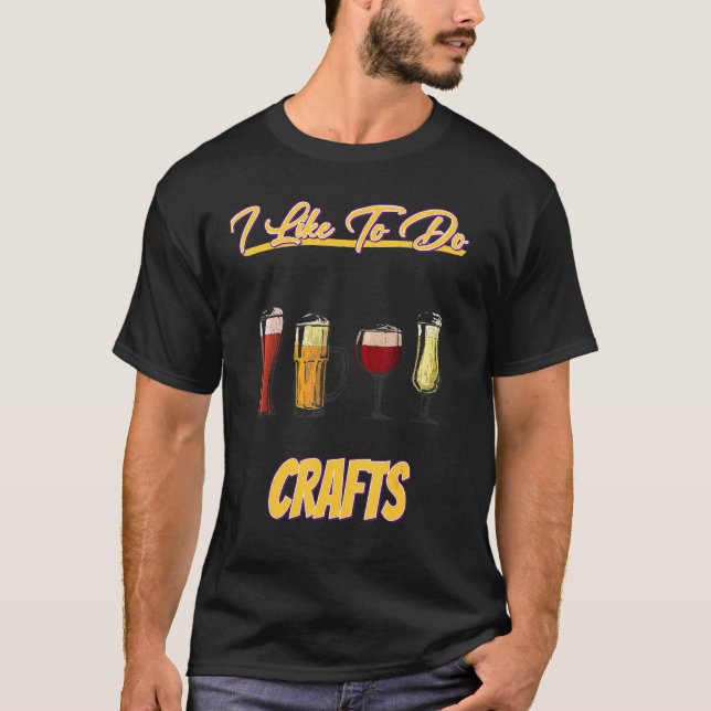 Camiseta Eu Gosto De Fazer Cerveja Artesanato (Frente)