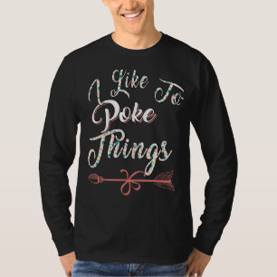 Camiseta Eu Gosto De Fazer Coisas Esgrimindo Lâmpadas De Sa
