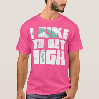 Camiseta Eu Gosto De Fazer O Skydiver De Avião De Alta Retr