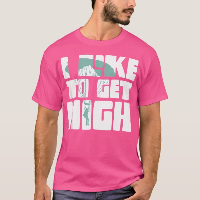 Camiseta Eu Gosto De Fazer O Skydiver Plane Skydiving Alto (Frente)