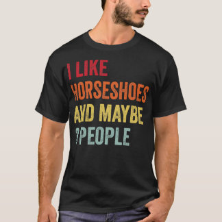 Camiseta Eu Gosto De Ferraduras Talvez 3 Pessoas