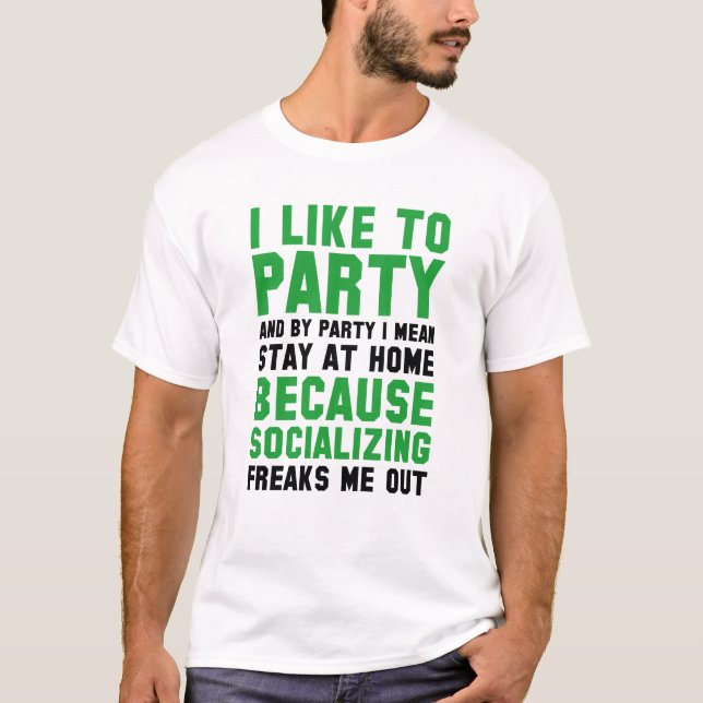 Camiseta Eu Gosto de Festas (Frente)