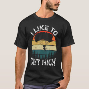 Camiseta Eu Gosto de Ficar Alto Paraquedista de Paracaquedi
