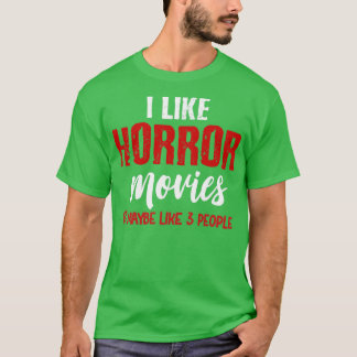 Camiseta Eu gosto de filmes de terror