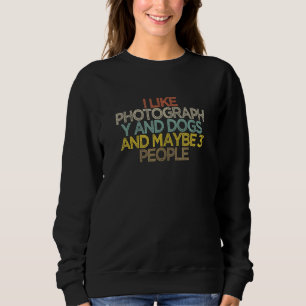 Camiseta Eu Gosto De Fotografia E Cães E Talvez 3 Pessoas