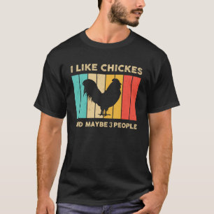 Camiseta Eu Gosto De Frango E Talvez 3 Pessoas De Frango Re