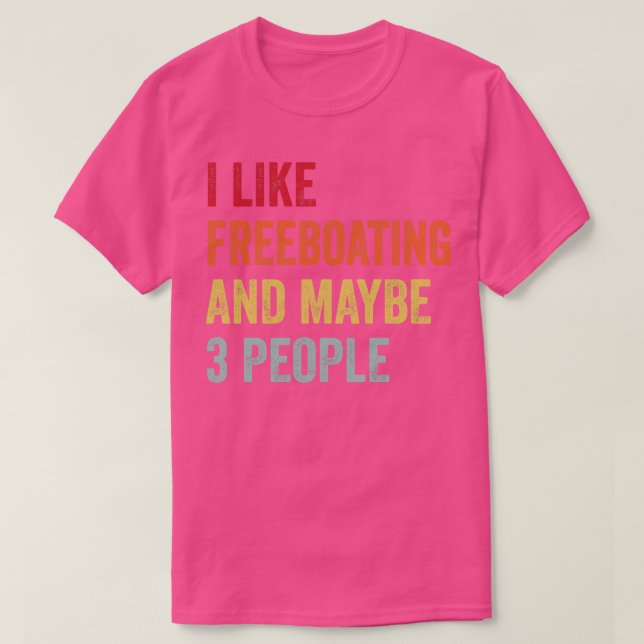 Camiseta Eu Gosto De Freebot Talvez 3 Pessoas (Frente do Design)