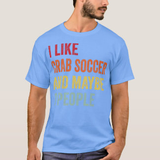 Camiseta Eu Gosto De Futebol De Caranguejo Talvez Três Pess