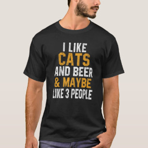 Camiseta Eu Gosto de Gatos e Cerveja  Gato  Gatinho Mulhere