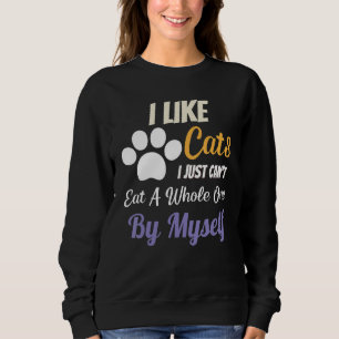 Camiseta Eu Gosto de Gatos Eu Só Não Posso Comer Um Inteiro