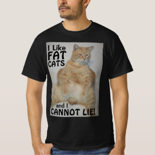 Camiseta Eu Gosto De Gatos Gordos E Não Posso Mentir! Cami