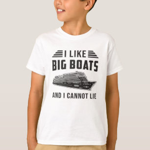 Camiseta Eu Gosto De Grandes Barcos Cruzeiros Navio Barco O