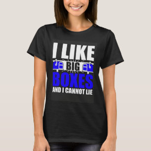 Camiseta Eu Gosto de Grandes Caixas Postal Carteiro Trabalh