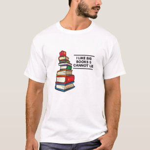 Camiseta Eu Gosto De Grandes Livros E Não Posso Mentir O H
