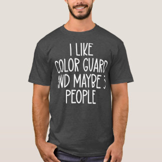 Camiseta Eu gosto de Guarda colorida e talvez três Pessoas